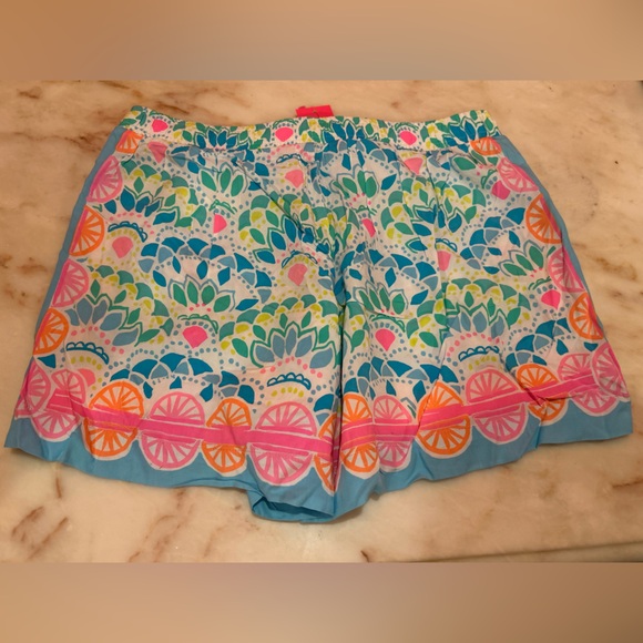 NWT Lilly Pulitzer Katia Shorts - Caribbean Citrus - small - Picture 4 of 4
